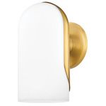 Mabel Wall Sconce - Aged Brass / Opal White