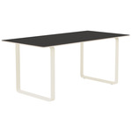 70/70 Dining Table - Sand / Black Linoleum