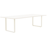 70/70 Dining Table - Sand / White Laminate