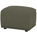 Echo Rectangular Pouf - Black / Fiord 961