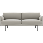 Outline 2-Seater Sofa - Black / Attire Shale