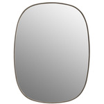 Framed Mirror - Taupe / Clear