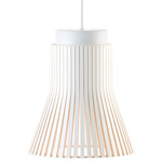 Petite Pendant - White / White Laminated Birch