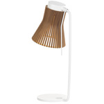 Petite Table Lamp - White / Walnut Birch