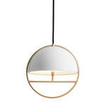 Huan Pendant - Champagne Gold / White