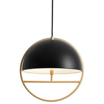 Huan Pendant - Champagne Gold / Black