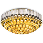 Odeon Semi Flush Mount - Gold / Transparent