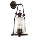 Owings Mill Outdoor Wall Sconce - Bronze / Clear