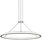 Luna Pendant - Satin Black / White