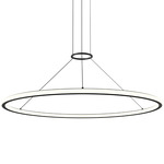 Luna Pendant - Satin Black / White