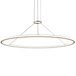 Luna Pendant - Painted Brass / White