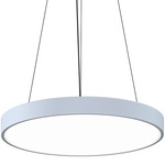 Pi Large Pendant - Satin White / Optical