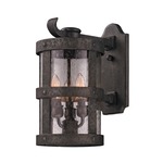 Barbosa Outdoor Wall Sconce - Bronze / Clear Seeded