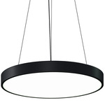 Pi Large Pendant - Satin Black / Optical