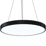 Pi Large Pendant - Satin Black / Optical