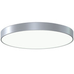 Pi Large Ceiling Light - Bright Satin Aluminum / Optical