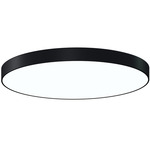 Pi Large Ceiling Light Fixture - Satin Black / Optical