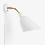 Bellevue Plug-in Wall Light - White / Brass / White