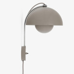 Flowerpot VP8 Plug-In Wall Sconce - Grey Beige / Grey Beige