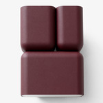 Tabata Wall Sconce - Dark Burgundy / Frosted