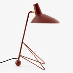Tripod Table Lamp - Maroon / Maroon