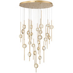 Barletta Chandelier - Brass / Clear Seeded