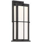 Bensa Outdoor Wall Sconce - Sand Black / Opal White