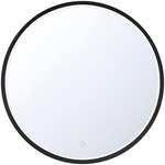 Cerissa Round Color Select LED Mirror - Black