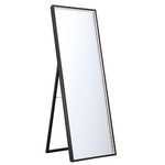 Cerissa Rectangular Stand Color Select LED Mirror - Black