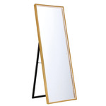 Cerissa Rectangular Stand Color Select LED Mirror - Gold
