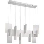 Coburg Linear Chandelier - Aluminum