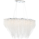 Cohen Linear Chandelier - Chrome / Clear Crystal