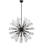 Dendelio Round Chandelier - Black