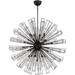 Dendelio Round Chandelier - Black