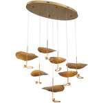 Lagatto Oval Chandelier - Bronze