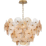 Sue-Anne Chandelier - Gold / Clear / Amber