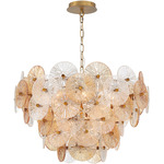 Sue-Anne Chandelier - Gold / Natural / Clear