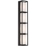 Tamar Outdoor Wall Sconce - Black / Opal White
