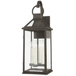 Sanders Outdoor Wall Sconce - French Iron / Clear