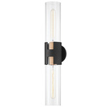 Amado Wall Sconce - Patina Brass / Black / Clear