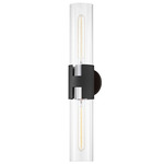 Amado Wall Sconce - Polished Nickel / Black / Clear