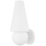 Cassius Wall Sconce - White / Natural