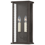 Zuma Outdoor Wall Sconce - French Iron / Clear