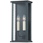 Zuma Outdoor Wall Sconce - Verdigris / Clear