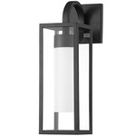 Pax Outdoor Wall Sconce - Black / Clear