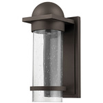 Nero Outdoor Wall Sconce - Bronze / Clear Seeded
