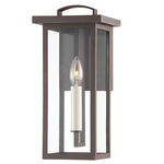 Eden Outdoor Wall Sconce - Bronze / Clear