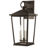 Soren Outdoor Wall Sconce - Bronze / Clear