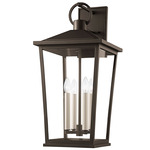 Soren Outdoor Wall Sconce - Bronze / Clear