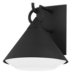 Catalina Outdoor Wall Sconce - Black / Opal White